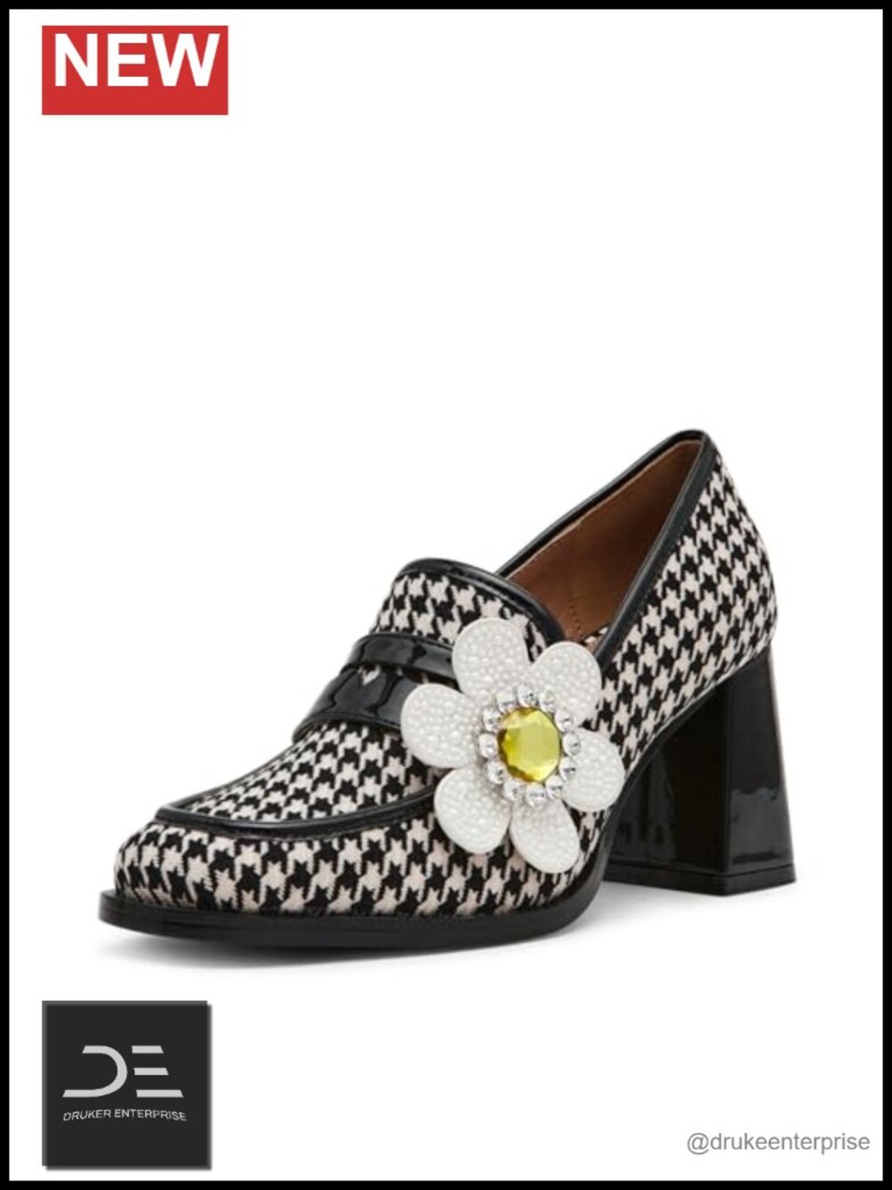 Betsey Johnson Embellished Textile Block Heel Pumps